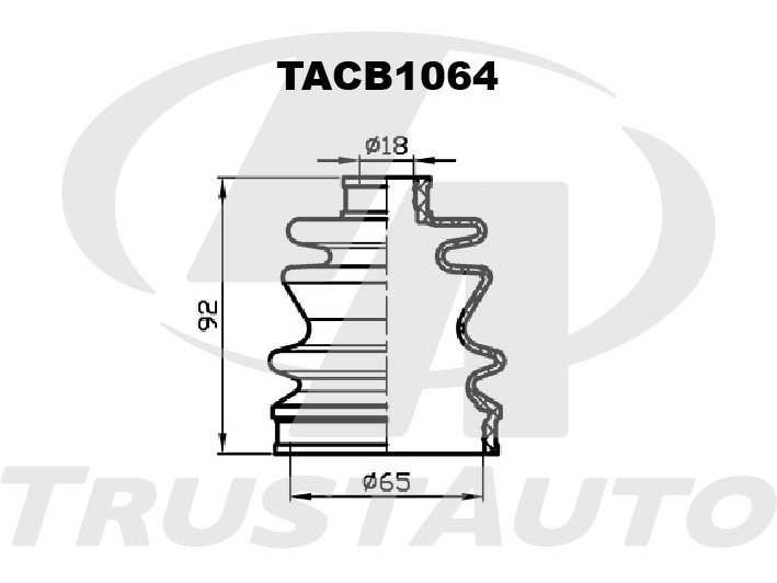 ПЫЛЬНИК ПРИВОДА (ТА) TACB1064 TRUSTAUTO TACB1064