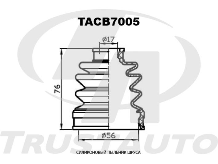 Фото пыльник привода силиконовый (ta); tacb7005