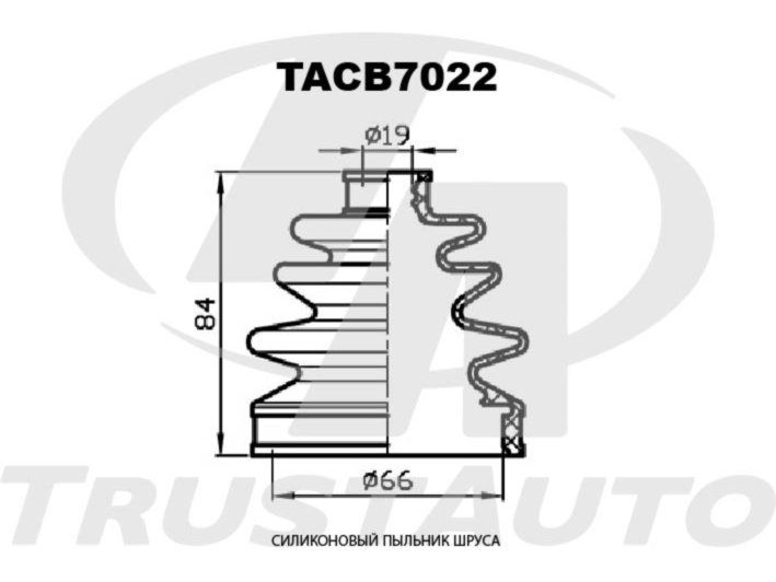 Фото пыльник привода силиконовый (ta); tacb7022