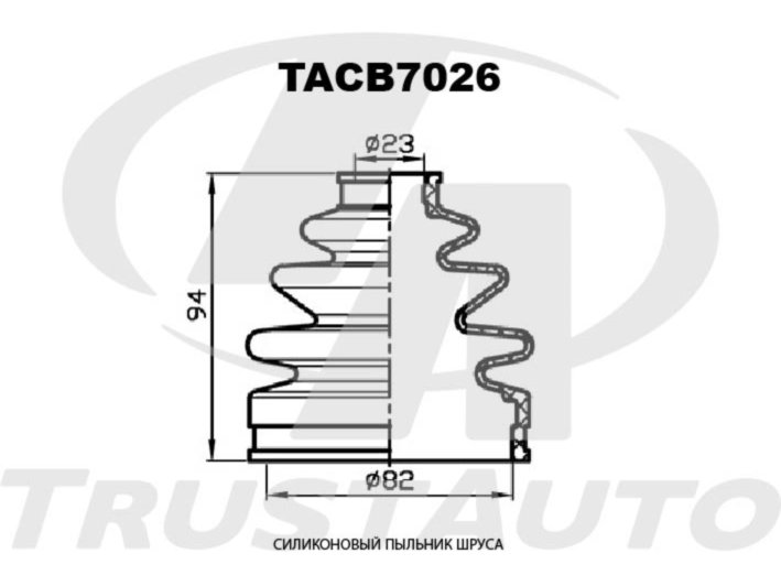 Фото пыльник привода силиконовый (ta); tacb7026